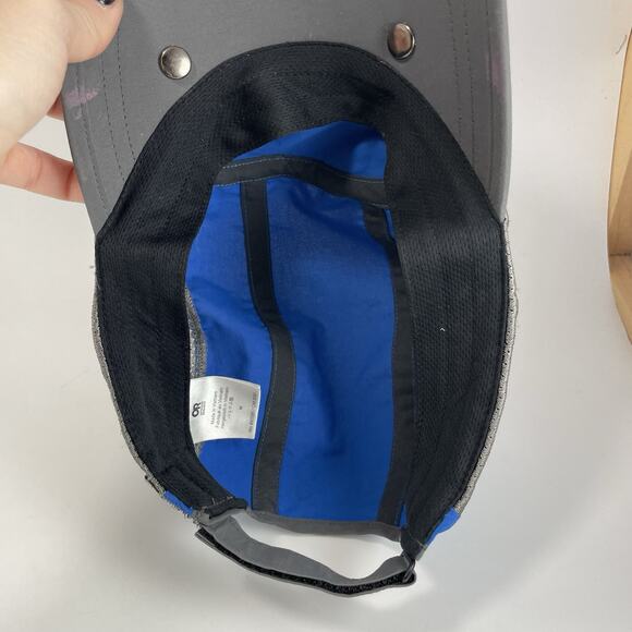 Outdoor Research 5 Panel Sun Runner Hat Unisex Size Medium Strap Back Blue - Picture 8 of 9